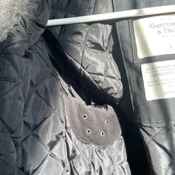 Abercrombie & Fitch Premium Wool Coat L - Picture 8 of 16